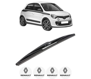 Stergator lamela spate RENAULT TWINGO III (BCM_, BCA_) din 2014, pentru luneta auto, Bosch Twin, din cauciuc siliconat rezistent, 4 Stickere Auto RENAULT v28320