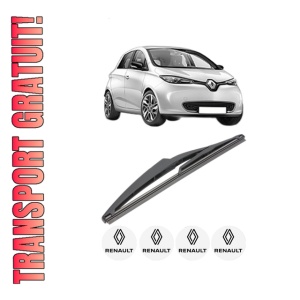 Stergator lamela spate RENAULT ZOE (BFM_) din 2012, pentru luneta auto, Valeo Silencio, din cauciuc siliconat rezistent, 4 Stickere Auto RENAULT