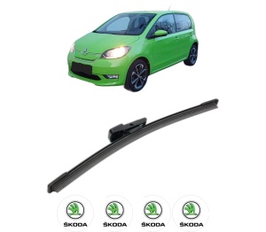 Stergator lamela spate SKODA E-CITIGO (NE1) din 2019 - 2021, pentru luneta auto, Bosch Aerotwin, din cauciuc siliconat rezistent, 4 Stickere Auto SKODA v25036