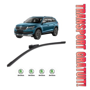 Stergator lamela spate SKODA KODIAQ I (NS6, NS7, NV7) din 2016, pentru luneta auto, Bosch Aerotwin, din cauciuc siliconat rezistent, 4 Stickere Auto SKODA