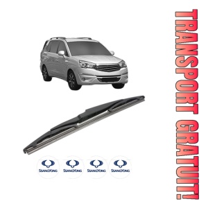 Stergator lamela spate SSANGYONG RODIUS II VAN (CA1) din 2015, pentru luneta auto, Bosch Twin, din cauciuc siliconat rezistent, 4 Stickere Auto SSANGYONG