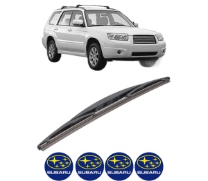 Stergator lamela spate SUBARU FORESTER (SH_) din 2008 - 2013, pentru luneta auto, Bosch Twin, din cauciuc siliconat rezistent, 4 Stickere Auto SUBARU v24606