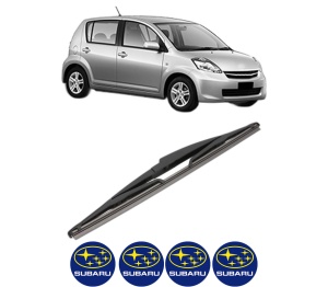 Stergator lamela spate SUBARU JUSTY IV din 2007, pentru luneta auto, Valeo Silencio, din cauciuc siliconat rezistent, 4 Stickere Auto SUBARU v17476