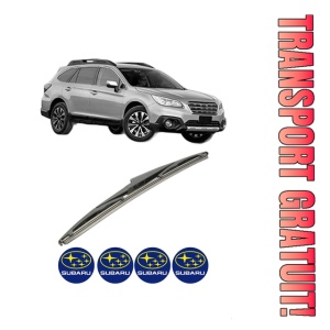 Stergator lamela spate SUBARU OUTBACK (BS) din 2015, pentru luneta auto, Bosch Twin, din cauciuc siliconat rezistent, 4 Stickere Auto SUBARU