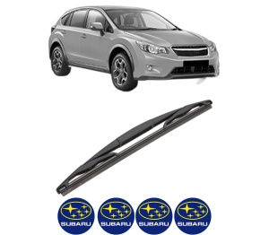 Stergator lamela spate SUBARU XV (_GP_) din 2012 - 2017, pentru luneta auto, Valeo Silencio, din cauciuc siliconat rezistent, 4 Stickere Auto SUBARU v18736