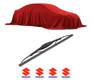 Stergator lamela spate SUZUKI SX4 (EY, GY) din 2006 - 2015, pentru luneta auto, Valeo Silencio, din cauciuc siliconat rezistent, 4 Stickere Auto SUZUKI v19216