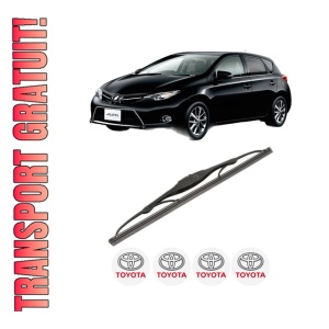 Stergator lamela spate TOYOTA AURIS (_E18_) din 2012 - 2018, pentru luneta auto, Valeo Silencio, din cauciuc siliconat rezistent, 4 Stickere Auto TOYOTA