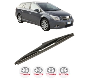 Stergator lamela spate TOYOTA AVENSIS Estate (_T27_) din 2008 - 2018, pentru luneta auto, Bosch Twin, din cauciuc siliconat rezistent, 4 Stickere Auto TOYOTA v23281