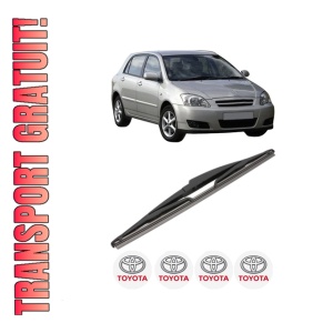 Stergator lamela spate TOYOTA COROLLA (_E12_) din 2001 - 2007, pentru luneta auto, Valeo Silencio, din cauciuc siliconat rezistent, 4 Stickere Auto TOYOTA