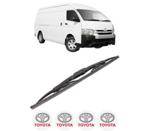 Stergator lamela spate TOYOTA HIACE V Van (TRH2__, KDH2__, LH2__, GDH2__) din 2004, pentru luneta auto, Bosch Twin, din cauciuc siliconat rezistent, 4 Stickere Auto TOYOTA v30246