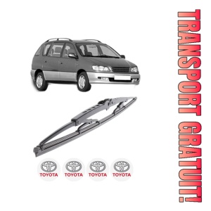 Stergator lamela spate TOYOTA PICNIC (_XM1_) din 1996 - 2001, pentru luneta auto, Bosch Twin, din cauciuc siliconat rezistent, 4 Stickere Auto TOYOTA