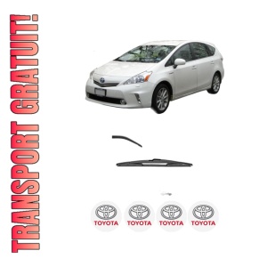 Stergator lamela spate TOYOTA PRIUS PLUS (_W4_) din 2011, pentru luneta auto, Valeo Silencio, din cauciuc siliconat rezistent, 4 Stickere Auto TOYOTA