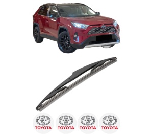 Stergator lamela spate TOYOTA RAV 4 V (_A5_, _H5_) din 2018, pentru luneta auto, Valeo Silencio, din cauciuc siliconat rezistent, 4 Stickere Auto TOYOTA v17656