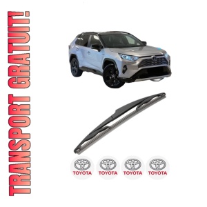 Stergator lamela spate TOYOTA RAV 4 V VAN (_A5_, _H5_) din 2018, pentru luneta auto, Valeo Silencio, din cauciuc siliconat rezistent, 4 Stickere Auto TOYOTA