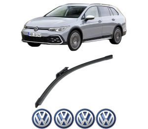Stergator lamela spate Volkswagen GOLF ALLTRACK VIII (CG5) din 2020 - 2024, pentru luneta auto, Bosch Aerotwin, din cauciuc siliconat rezistent, 4 Stickere Auto VW v22330