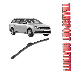 Stergator lamela spate Volkswagen PASSAT B7 Variant (365) din 2010 - 2015, pentru luneta auto, Bosch Aerotwin, din cauciuc siliconat rezistent, 4 Stickere Auto VW