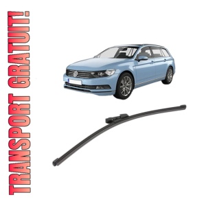 Stergator lamela spate Volkswagen PASSAT B8 Variant (3G5, CB5) din 2014 - 2024, pentru luneta auto, Valeo Silencio Xtrm, din cauciuc siliconat rezistent, 4 Stickere Auto VW