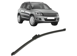 Stergator lamela spate Volkswagen TIGUAN (5N_) din 2007 - 2018, pentru luneta auto, Valeo Silencio Xtrm, din cauciuc siliconat rezistent, 4 Stickere Auto VW - Img 2