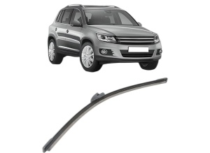 Stergator lamela spate Volkswagen TIGUAN (5N_) din 2007 - 2018, pentru luneta auto, Bosch Aerotwin, din cauciuc siliconat rezistent, 4 Stickere Auto VW - Img 2