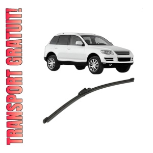 Stergator lamela spate Volkswagen TOUAREG (7LA, 7L6, 7L7) din 2002 - 2010, pentru luneta auto, Valeo Silencio Xtrm, din cauciuc siliconat rezistent, 4 Stickere Auto VW
