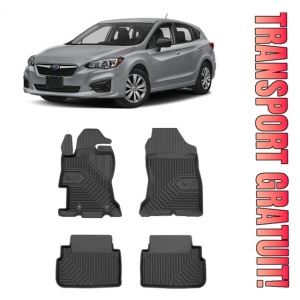 Subaru Impreza V Din 2017 - Prezent, Hatchback , Set Covorase Auto Tip Tavita Premium 3D, din cauciuc