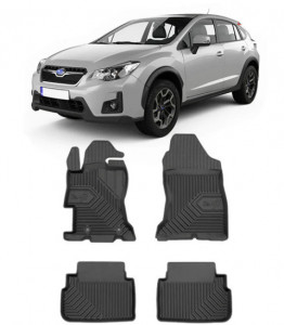Subaru Xv II Din 01.2018 - Prezent, Suv , Set Covorase Auto Tip Tavita Premium 3D, din cauciuc accesorii pentru autoturismul tau - masina v163837