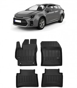 Suzuki Swace, Combi, Din 2020 - Prezent , Set Covorase Auto Tip Tavita Premium 3D, din cauciuc accesorii pentru autoturismul tau - masina v171591