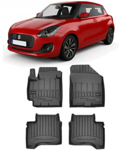 Suzuki Swift, Hatchback, Din 05.2017 - Prezent , Set Covorase Auto Tip Tavita Premium 3D, din cauciuc accesorii pentru autoturismul tau - masina v174013