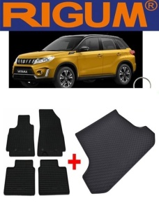Suzuki Vitara din 03.2015 - 2019 Suv *1 , Set Covorase + tavita portbagaj auto - Img 2