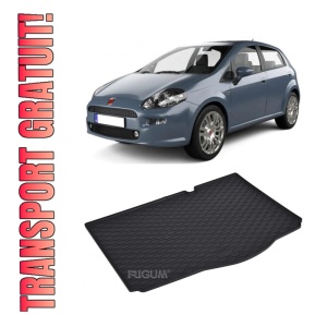 Tavita Portbagaj FIAT Punto Grande 2005-2018, protectie portbagaj, din cauciuc 100%, pentru autoturismul FIAT Punto Grande - Img 1