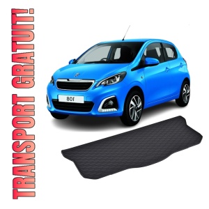 Tavita Portbagaj PEUGEOT 108 2014-2021, protectie portbagaj, din cauciuc 100%, pentru autoturismul PEUGEOT 108