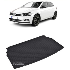 Tavita Portbagaj Volkswagen Polo Hatchback 2017-prezent, protectie portbagaj, din cauciuc 100%, pentru autoturismul Volkswagen Polo Hatchback