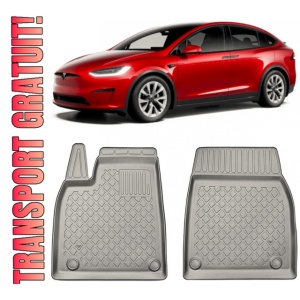Tesla Model Set covorase auto tip tavita compatibile Tesla Model X Facelift fabricatie 01.2021 - prezent, caroserie suv, 5-7 locuri, covorase fata