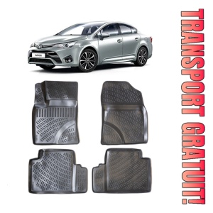 Toyota Avensis III 2009-2018 Set 4 covorase auto din cauciuc tip tavita premium line 3D
