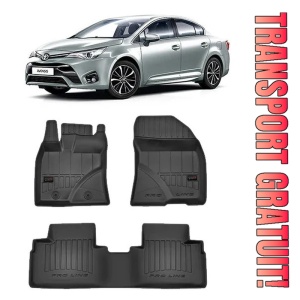 Toyota Avensis III, Sedan, Din 01.2009 - 08.2018 , Set Covorase Auto Tip Tavita Premium 3D, din cauciuc