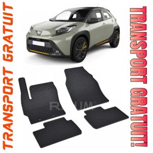 Toyota Aygo X fabricat din 04.2022 - Prezent, Suv, set covorase auto dedicate, din cauciuc 100% Premium