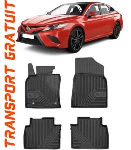 Toyota Camry Din 04.2019 - Prezent, Sedan, Hybrid , Set Covorase Auto Tip Tavita Premium 3D, din cauciuc accesorii pentru autoturismul tau - masina v165791