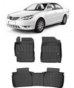 Toyota Camry Din 2011 - 03.2019, Sedan , Set Covorase Auto Tip Tavita Premium 3D, din cauciuc accesorii pentru autoturismul tau - masina v163053