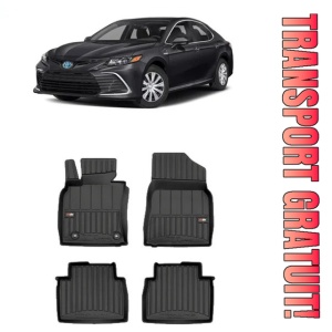 Toyota Camry Hybrid Din 2018 - Prezent, Sedan , Set Covorase Auto Tip Tavita Premium 3D, din cauciuc