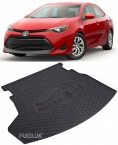 Toyota Corolla Tavita pentru portbagaj din cauciuc, compatibila Toyota Corolla XI, caroserie Sedan, fabricatie 08.2013 - 06.2018, E160/E170/E180 accesorii pentru autoturismul tau - masina v111334