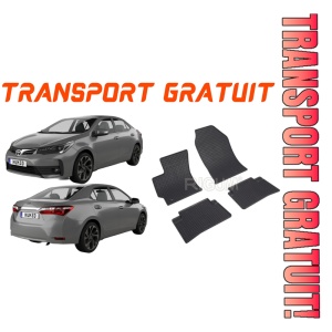 Toyota Corolla XII E210, Sedan, fabricat din 03.2019 - Prezent, set covorase auto dedicate, din cauciuc 100% Premium - Transport Gratuit