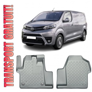 Toyota Proace Electric Din 04.2021 - Prezent, Van , Set Covorase Auto Tip Tavita Premium 3D, din cauciuc