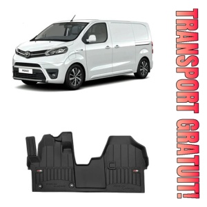 Toyota Proace II Din 01.2016 - Prezent, Van , Set Covorase Auto Tip Tavita Premium 3D, din cauciuc