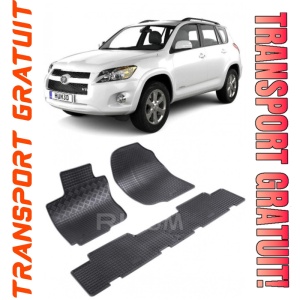 Toyota Rav4 III, Suv, fabricat din 02.2006 - 02.2013, set covorase auto dedicate, din cauciuc 100% Premium