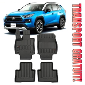 Toyota Rav4 V Hybrid, Suv, Din 01.2019 - Prezent , Set Covorase Auto Tip Tavita Premium 3D, din cauciuc