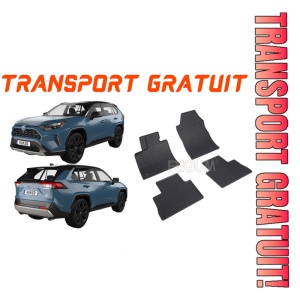 Toyota Rav4 V, Suv, fabricat din 01.2019 - Prezent, set covorase auto dedicate, din cauciuc 100% Premium