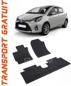 Toyota Yaris III, Hatchback, fabricat din 09.2011 - 08.2020, set covorase auto dedicate, din cauciuc 100% Premium accesorii pentru autoturismul tau - masina v153924