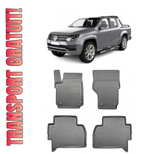 Volkswagen Amarok, Pick-Up, Din 08.2010 - Prezent , Set Covorase Auto Tip Tavita Premium 3D, din cauciuc