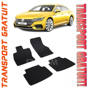 Volkswagen Arteon, Sedan, fabricat din 06.2017 - Prezent, set covorase auto dedicate, din cauciuc 100% Premium