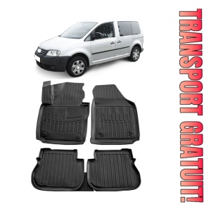 Volkswagen Caddy III (2K) Life (4 Portiere) (2003-2020) Set covorase auto cauciuc G.Modern Line 3D